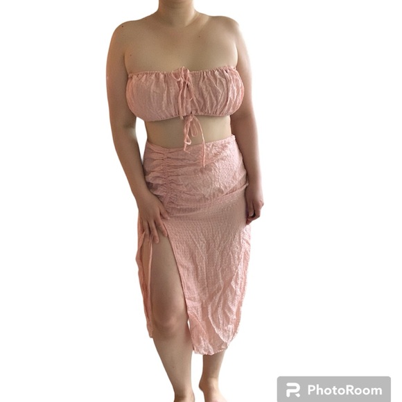 Majorelle Two-Piece Bandeau & Slit Skirt Set - Picture 4 of 9